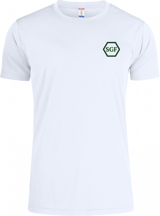Clique - Active Sports T-Shirt Polyester - Biały