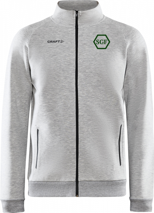 Craft - Core Soul Shirt With Zipper Kids - Melange grey